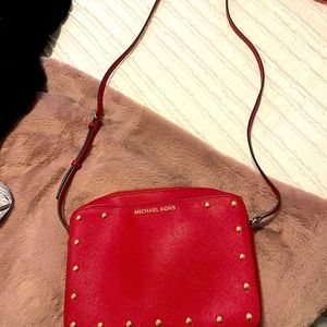 Red Michael Kors Crossbody